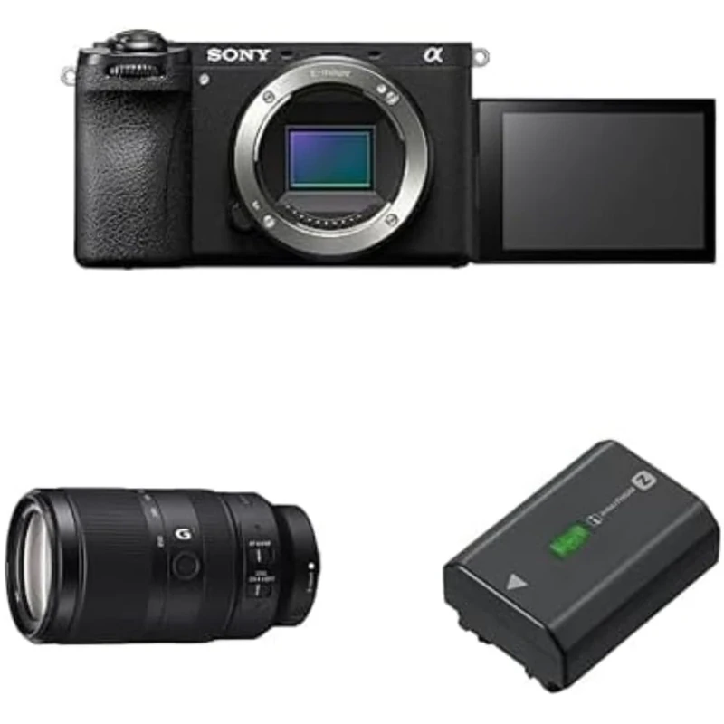 Sony Alpha 6700 | APS-C Mirrorless Camera + Adventure kit with E 70-350mm F4.5-6.3 G OSS Lens and Rechargable Battery Pack