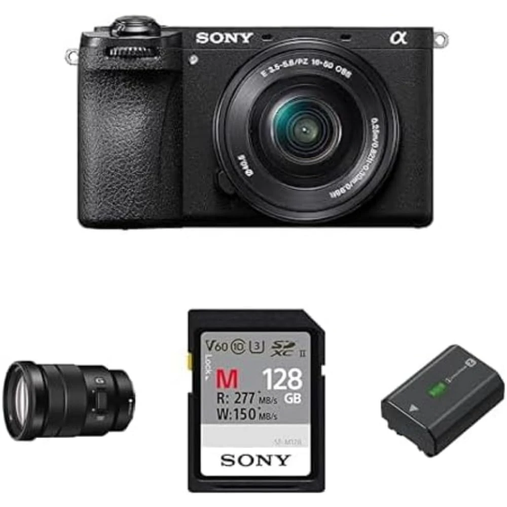 Sony Alpha 6700 | APS-C Mirrorless Camera with Sony 16-50mm Lens + Video Creator kit including E PZ 18-105mm F4 G OSS Lens, Memory Card and Rechargable Battery Pack