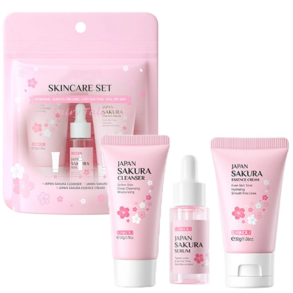 Skincare Gift Set for Teenage Girls - Skin Care Set Includes Cleanser,Serum,Essence Serum - Skin Daily Facial Care Beauty Products For Women (SetA-3Pcs)