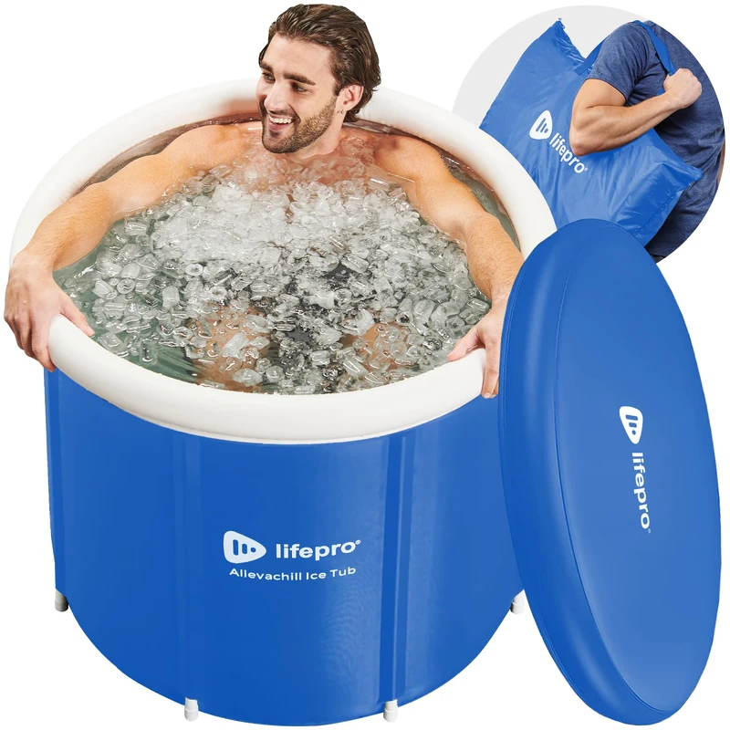 Lifepro Cold Plunge Tub - Portable Ice Bath Tub for Athletes and Adults, Large 92 Gallon Cold Plunge Pool for Cold Water Therapy Recovery with Cover and Bag - Ice Baths at Home, Outdoor - Image 1