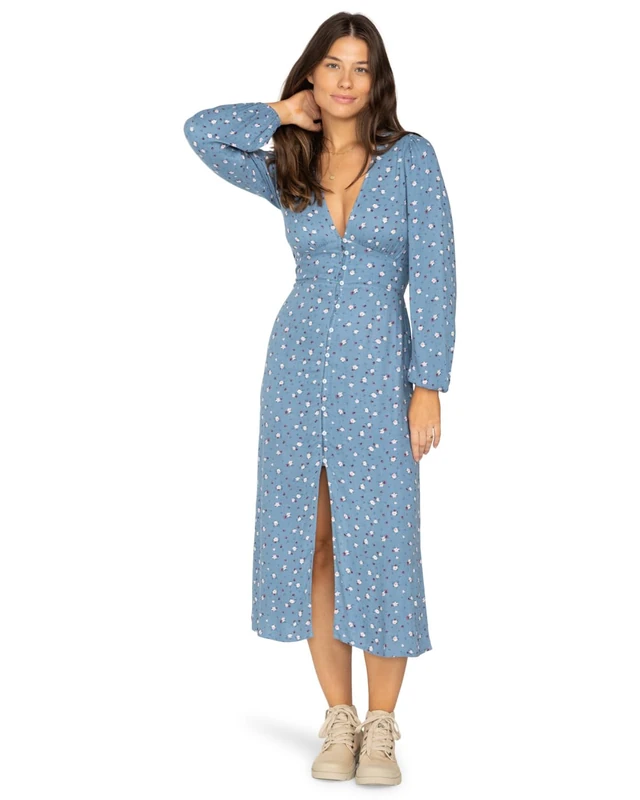 Billabong Dress COOL NIGHT Women Blue XS