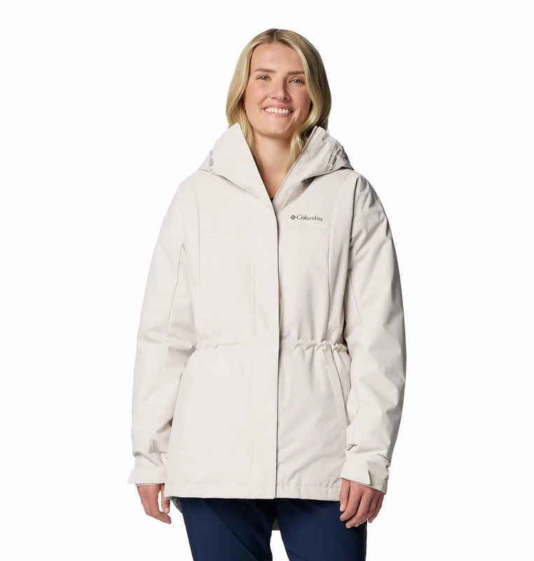 Columbia Womens Hikebound II Long Insulated Jacket Dark Stone X-Large