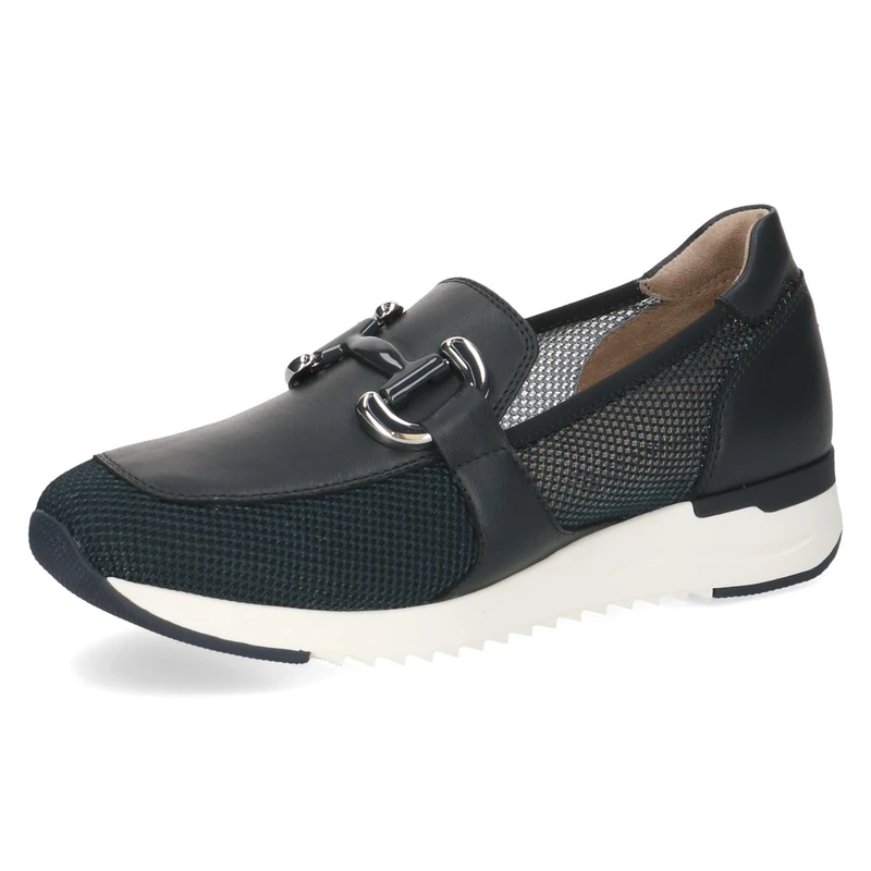 CAPRICE Women's Platform Loafers Sporty, Blue (Ocean Comb), 5 UK