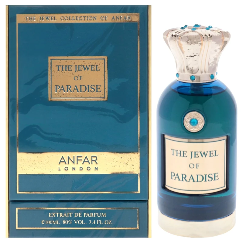 The Jewel Collection - Paradise by Anfar for Unisex - 3.4 oz Extrait De Parfum Spray