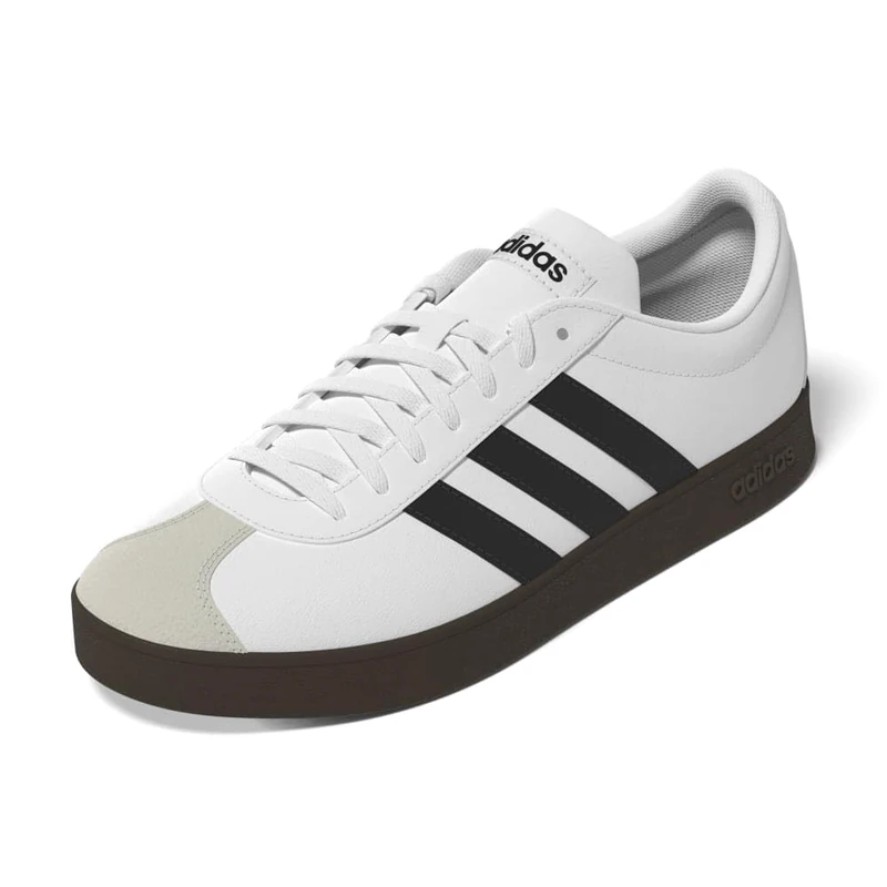 adidas VL Court 3.0 Base Shoes Womens Trainers White/Black/Gum 7 (40.7)