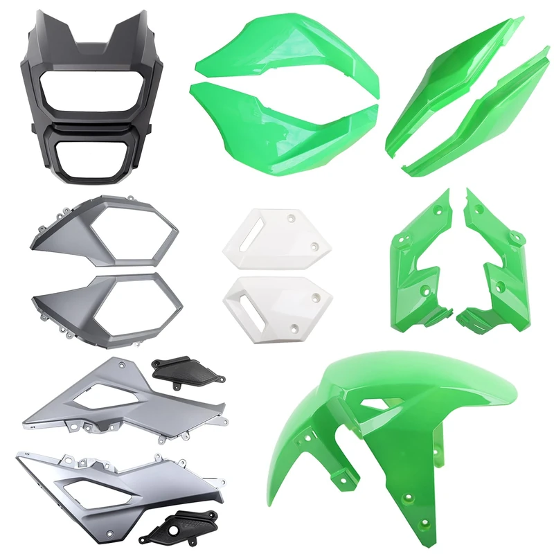 Mokuo Motorcycle Fairing Kits Compatible with Honda Grom MSX 125 2017-2020,Green Color