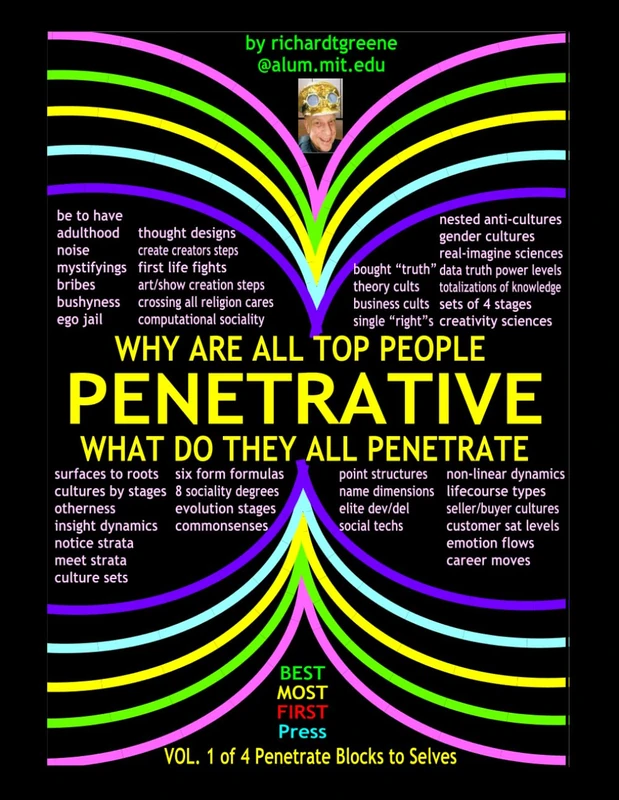 PENETRATIVE: Why are all top people it; What do they all PENETRATE?: Volume 1 of 4: Penetrate BLOCKS TO SELVES, blocks to growing as a Person - Image 1