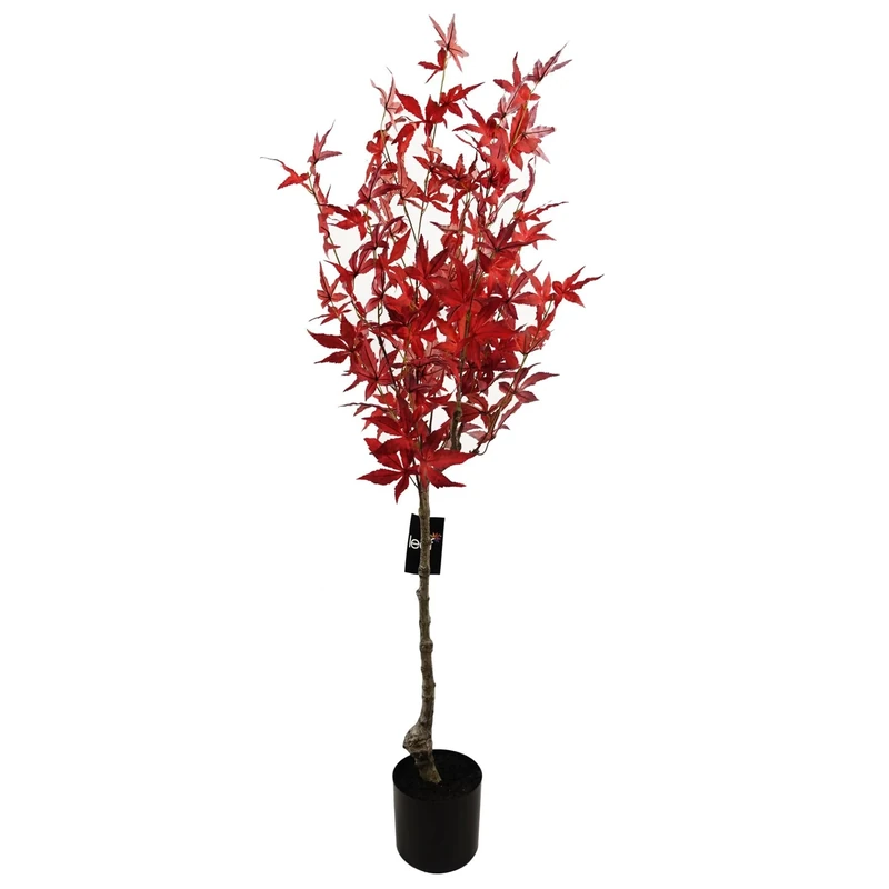Leaf 120cm Artificial Red Maple Tree
