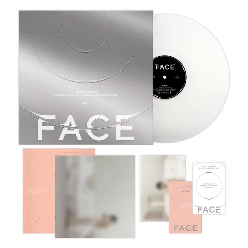 JIMIN OF BTS - [FACE] (LP Ver.) Outer Sleeve + Vinyl + Booklet Envelope + Post Card + Photo Card + Booklet + 2 Extra Photocards