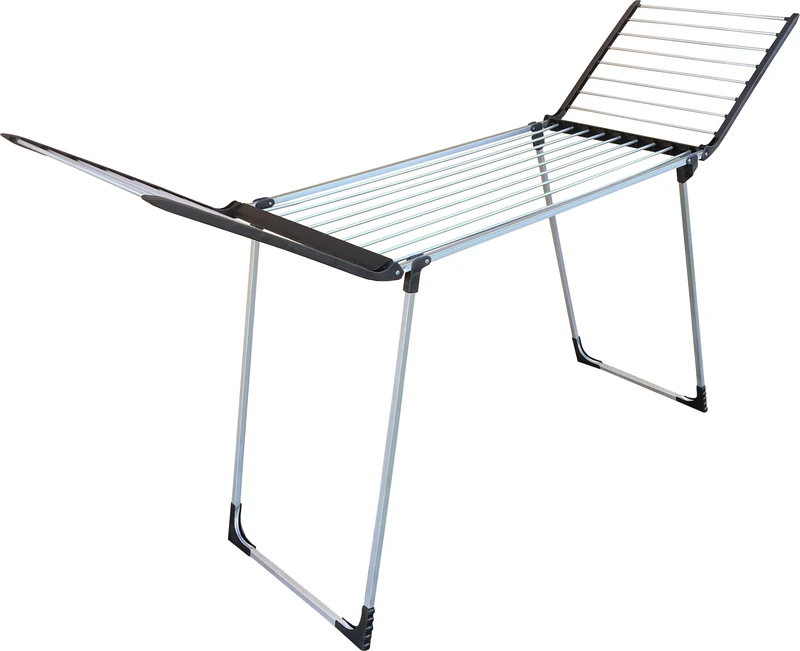 TARRÉS Clothes Airer with Wings, Aluminium, Grey, Grande - Image 1
