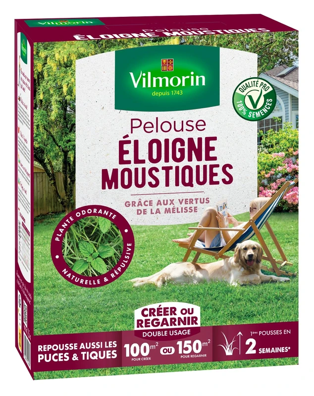 Vilmorin Lawn Mosquitoes 2.5 kg - Dense Green Grass Mix
