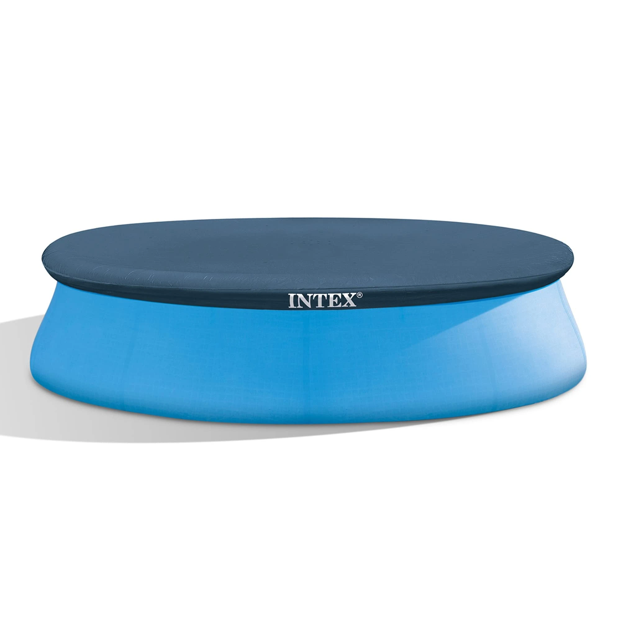 Intex 10 foot (3.05 m) Easy Set Swimming Pool Cover #28021. Round cover measures 2.8 m, (9.4 ft) suitable for Intex pools with base diameter of 3.05 m (10’ foot). (Pack of 2)