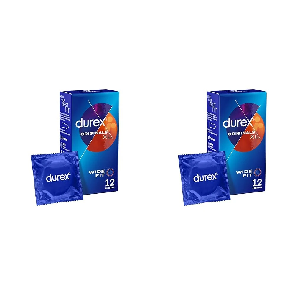 Durex Comfort XL Large Condoms for Men, Pack of 24