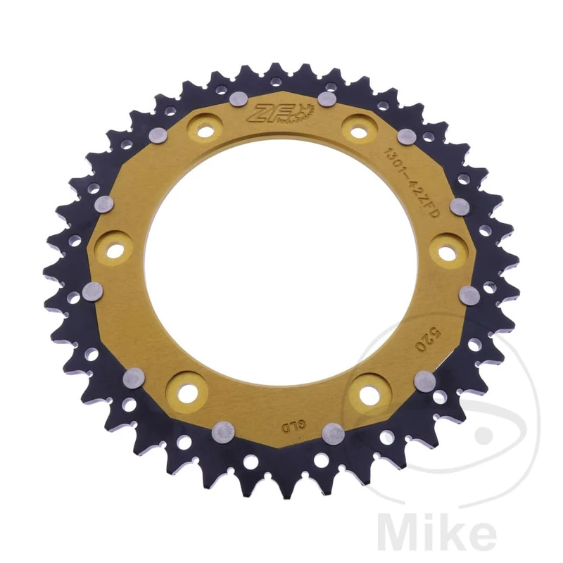 ZF Kettenrad Dual 42Z Teilung 520 Gold