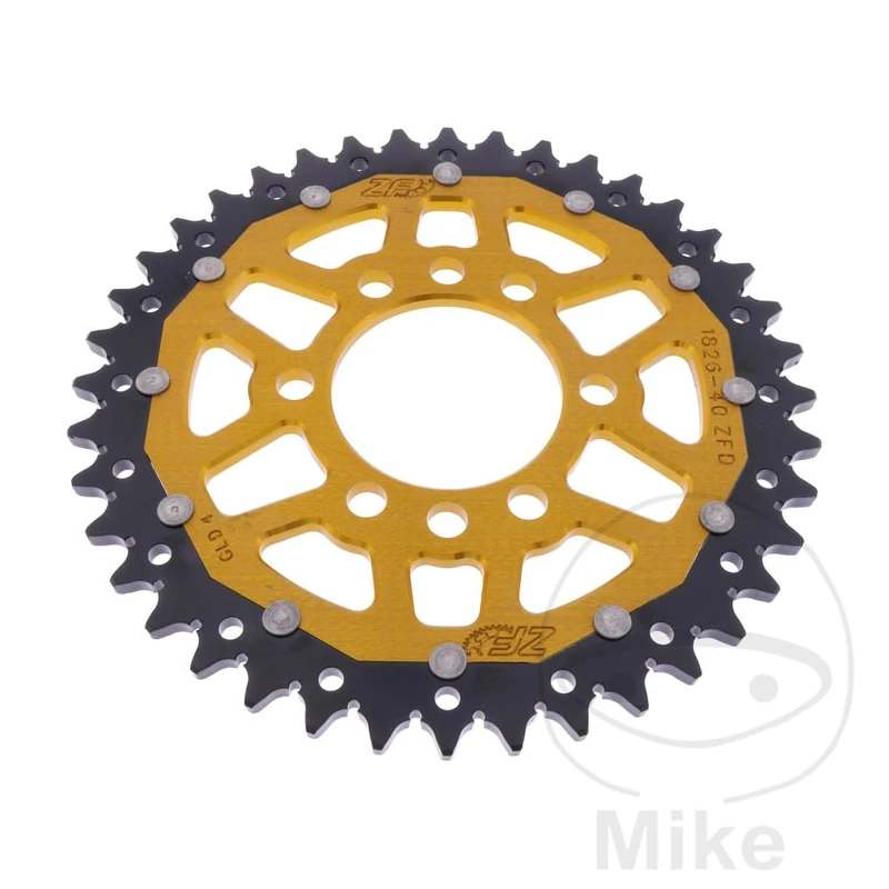 ZF Couronne Bi-Matière 40 Dents Pas 520 Gold - Image 1