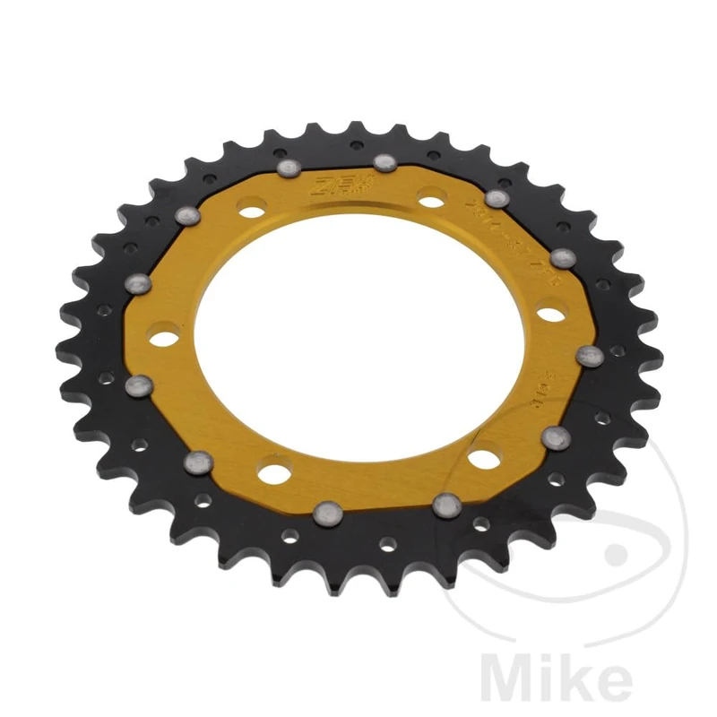 JMP Couronne Bi-Matière 37 Dents Pas 525 Gold