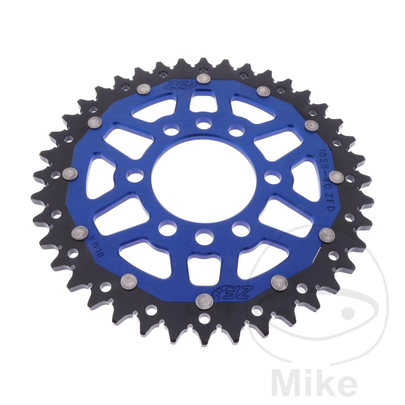 ZF Couronne Bi-Matière 40 Dents Pas 520 Blue - Image 1