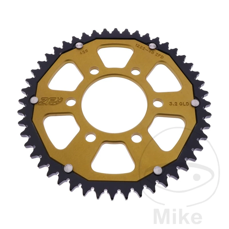 ZF Kettenrad Dual 48Z Teilung 428 Gold