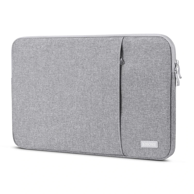 Losong 17.3 Inch Portable Monitor Case, Protective Carrying Sleeve for Most 17.3 Inch Portable Monitors, Water Resistant Laptop Display Bag with Accessory Pocket, Size-16.3"x10.6" Gray