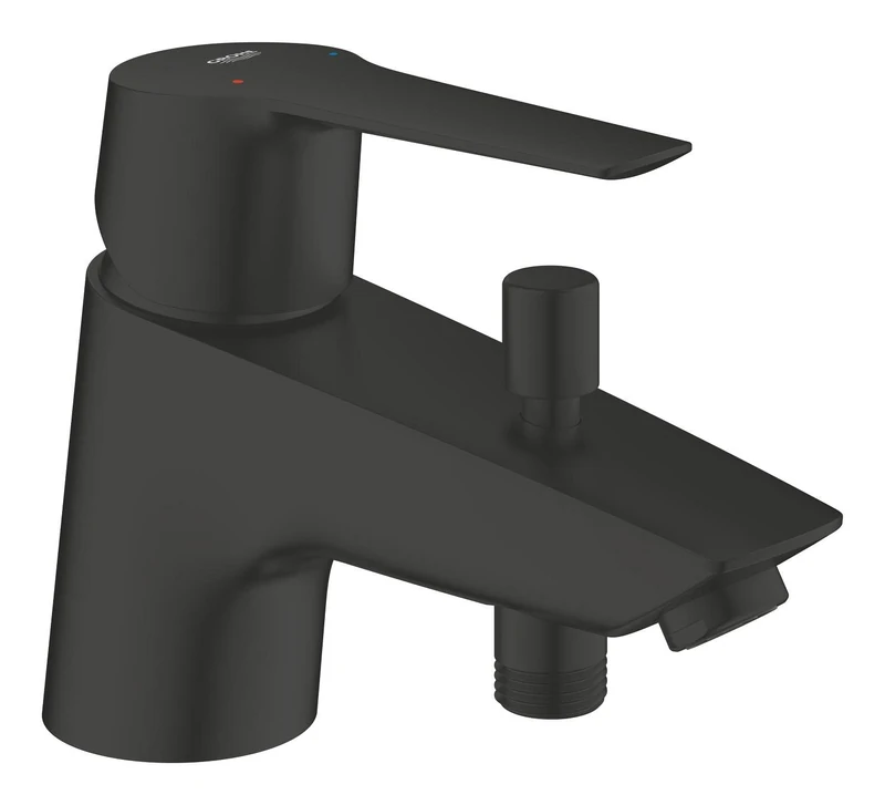 Grohe Start 232292432 Single-Lever Bath/Shower Mixer Tap - Water Saving - Medium Spout - Easy Installation - Matte Black