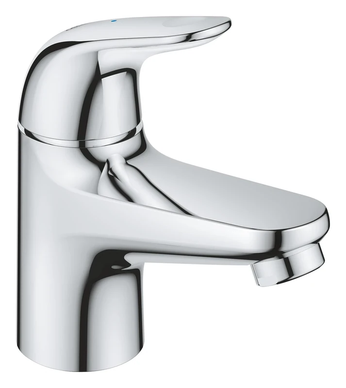 GROHE Swift - Pillar Tap (XS-Size, Monobloc, Ceramic Headpart, Water-Saving, Only Cold or Hot-Water Supply, Fit for Small Basins in Cloakrooms), Size 128mm, Chrome, 20617001