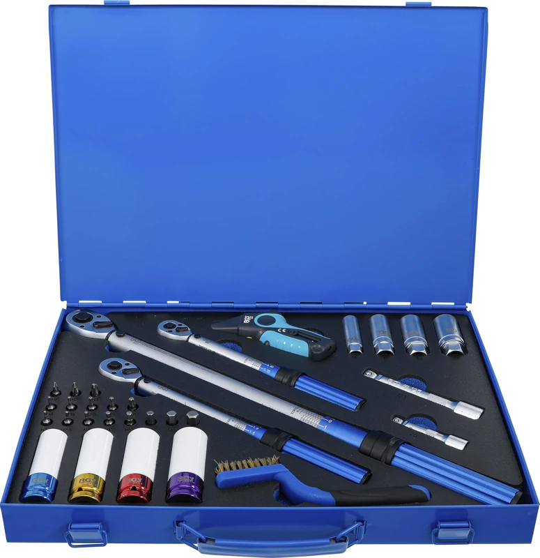 BGS 74305 | Torque Wrench Set | 6.3 mm (1/4"), 10 mm (3/8"), 12.5 mm (1/2") | 31 pcs.