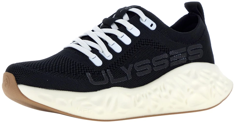 ULYSSES Men's HONI Sneaker, Darkness Black Hevea, 5 UK