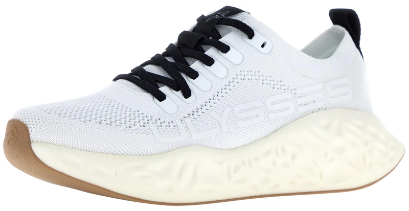 ULYSSES Men's HONI Sneaker, White Hevea, 3.5 UK