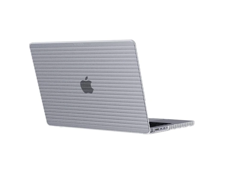 Tech21 Evo Wave case for MacBook Pro 14" (2021 & 2023) - Protective Hard Shell Cover - Clear