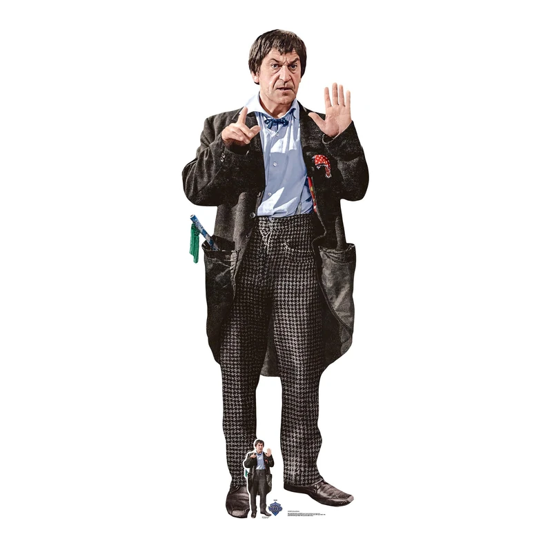 Star Cutouts SC4402 Doctor Who Second Doctor Patrick Troughton Lifesize Cardboard Cutout – Classic Era Display, Vintage Whovian Collector Gift