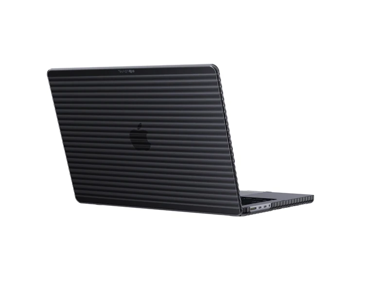 Tech21 Evo Wave case for MacBook Pro 14" (2021 & 2023) - Protective Hard Shaell Cover - Charcoal