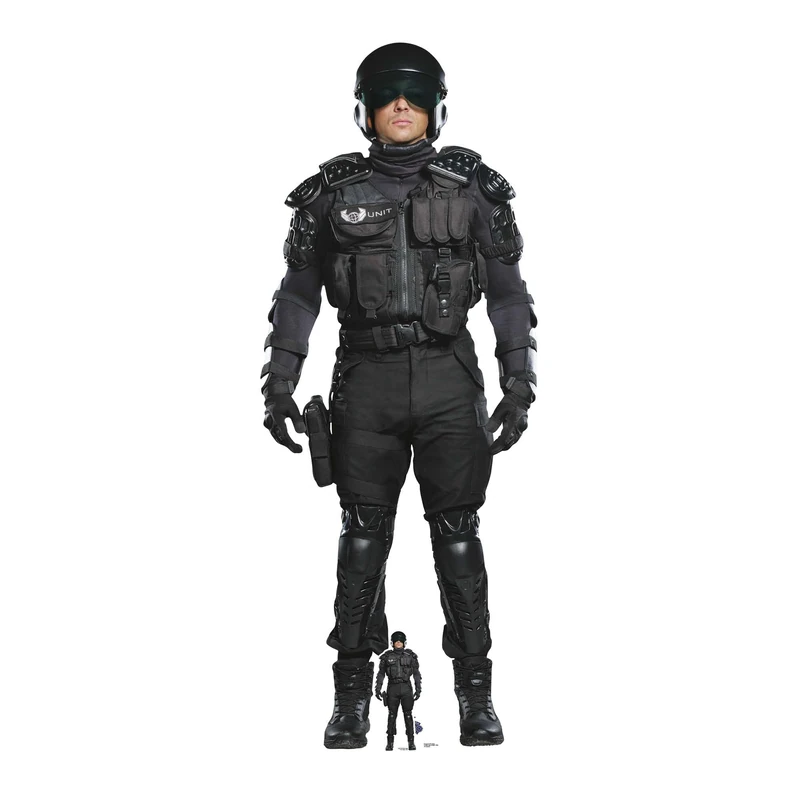 Star Cutouts SC4356 Doctor Who UNIT Soldier Lifesize Cardboard Cutout – Classic Organisation Display for Fans of Whoniverse Lore