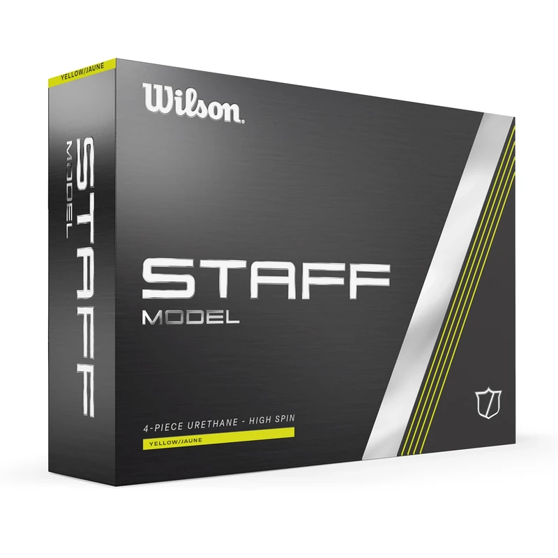 Wilson Staff Golf Balls, Staff Model, Four Piece High Spin Golf Ball, Yellow