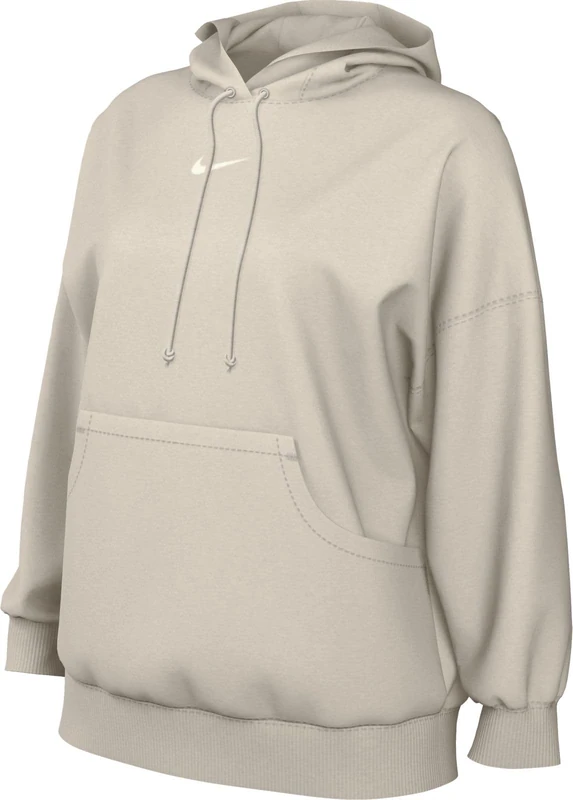 Nike Women's Top W NSW Phnx FLC Os Po Hoodie, Lt Orewood BRN/Sail, DQ5860-104, XS-S