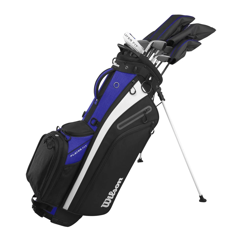 Wilson Wilson Golf Clubs, Player Fit Complete Set, Incl. Stand Bag Golf Bag, Steel, For Men
