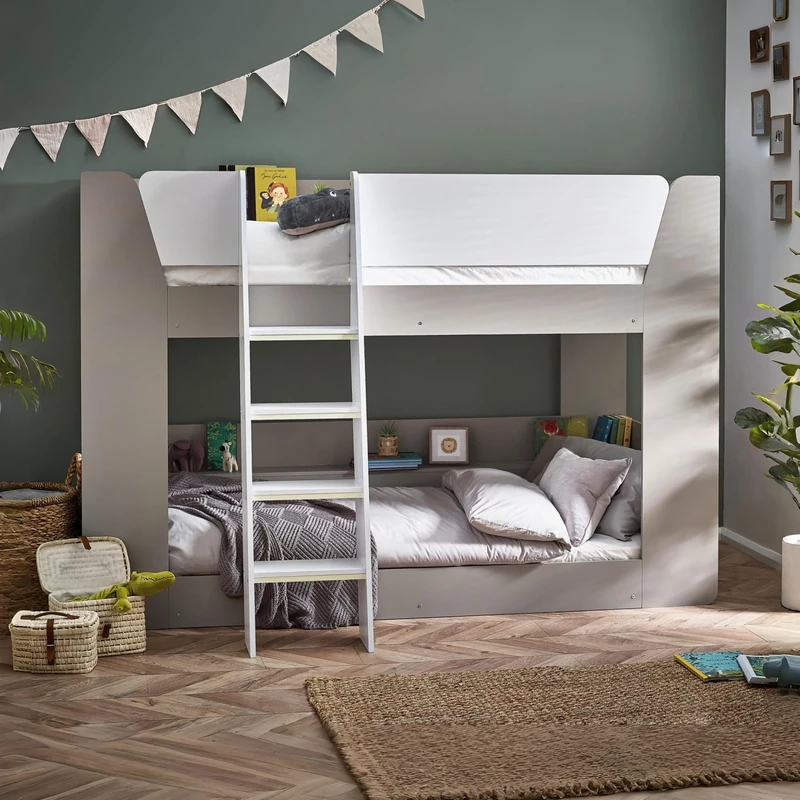 Julian Bowen Parsec Bunk Bed Taupe and White