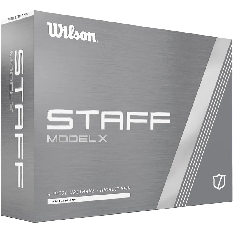 Wilson Staff Golf Balls, Staff Model X, FourPiece High Spin Golf Ball, 12 Balls, White