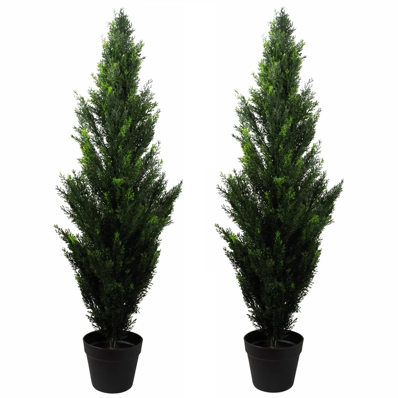 Leaf Artificial Topiary Tree Pairs