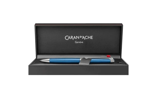 Caran d'Ache Leman Slim 4781.168 Ballpoint Pen Grand Blue