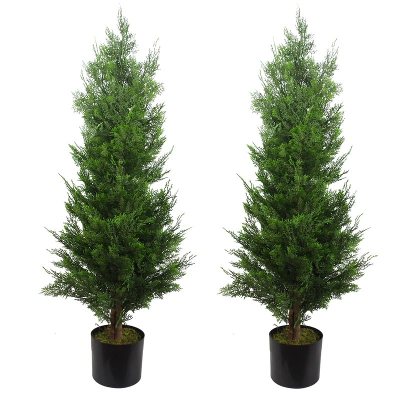 Leaf Artificial Topiary Tree Pairs