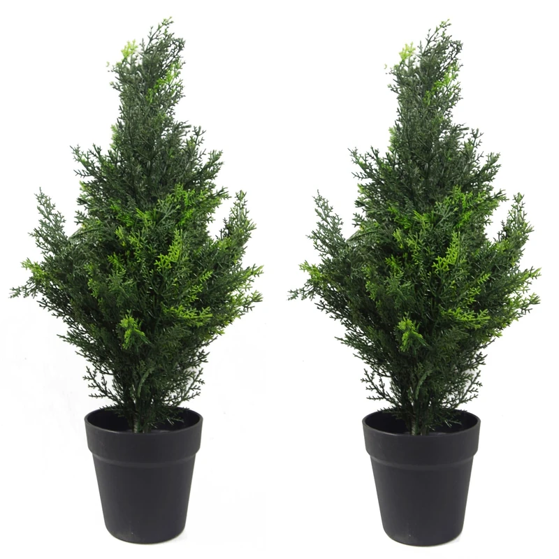 Leaf Artificial Topiary Tree Pairs