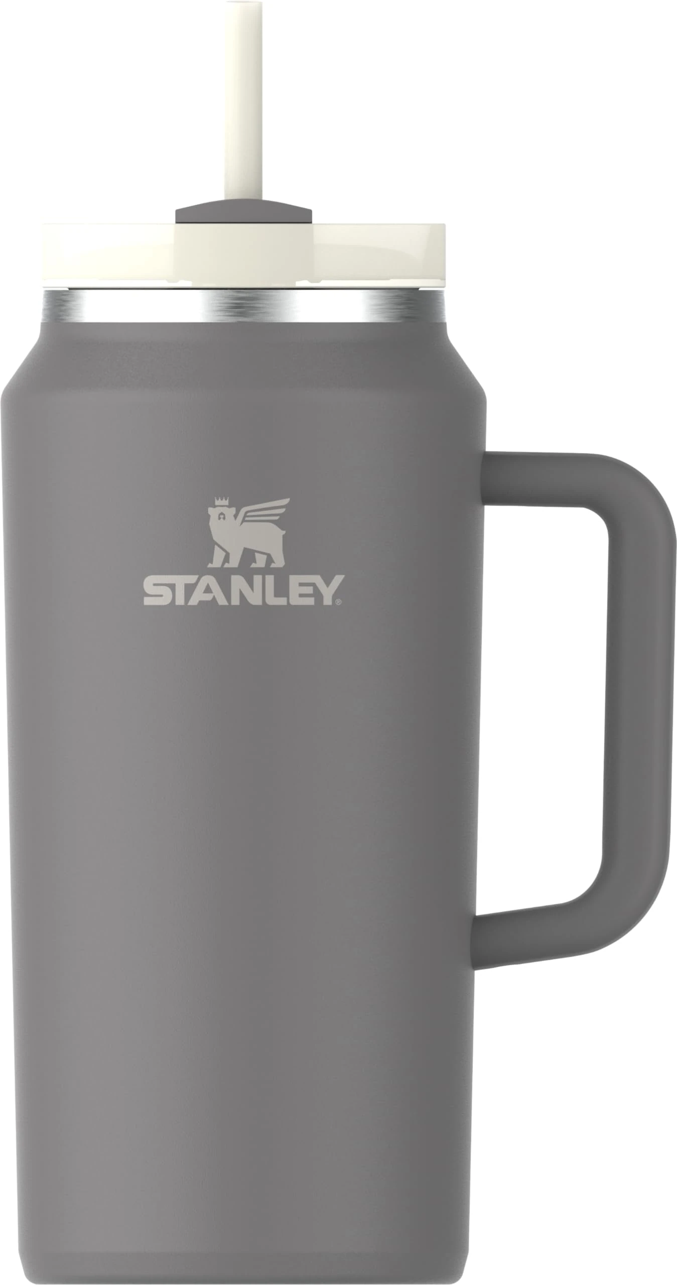 STANLEY Quencher H2.0 FlowState Stainless Steel Vacuum Insulated Tumbler with Lid and Straw for Water, Iced Tea or Coffee, Smoothie and More, Stone, 64oz