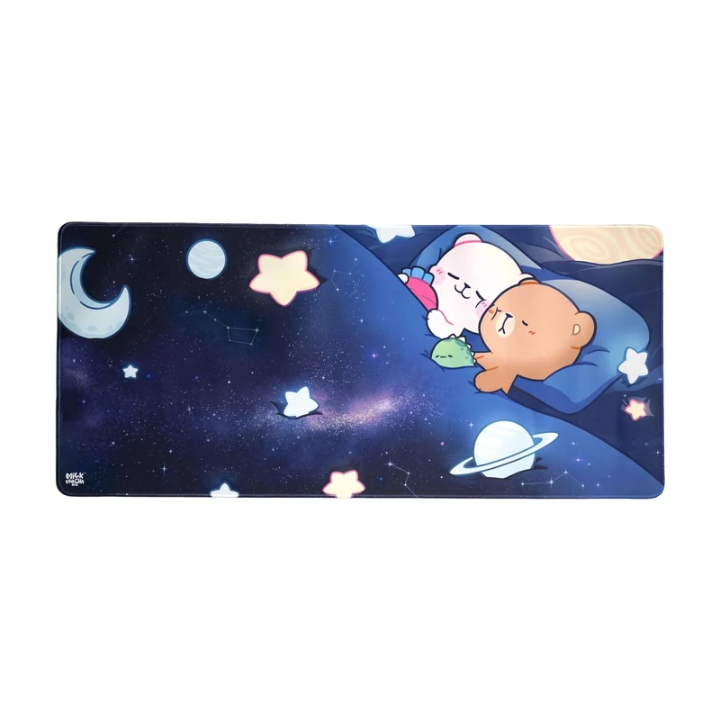 Milkmochabear Starry Dream Desk Mat Authentic Merchandise Cute Extra Large Gaming Mouse Pad with Non-Slip Rubber Base for Computer Keyboard Laptop, Home Office Accessories (35.5" x 15.7") - Image 1