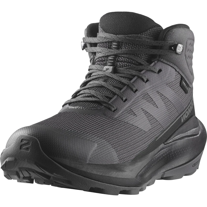 Salomon Elixir Tour Mid Waterproof Women's Hiking Shoes, Optimal Comfort, Soft Ride, and Weatherproof, Asphalt, 4.5