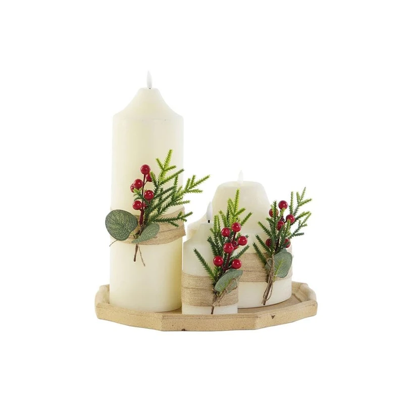 DKD Home Decor Candle Sets, Multicoloured, Single - Image 1