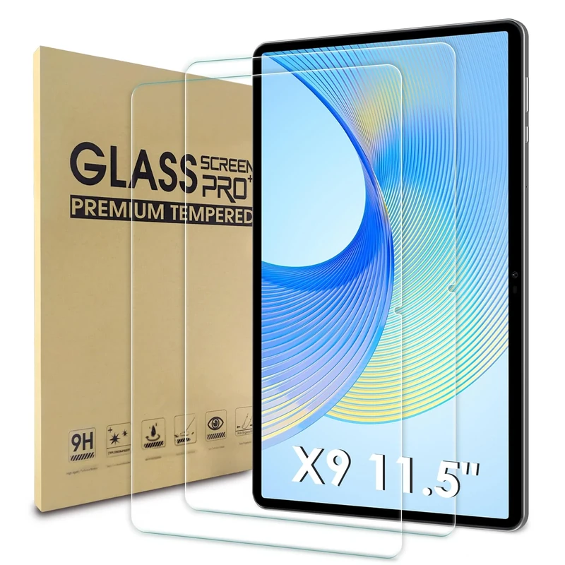 WD&CD 2 Pack Screen Protector Compatible with Honor Pad X9 11.5" / X9a 11.5", Tempered Glass Film Replacement for Honor Pad X9 11.5" / X9a 11.5"Anti Scratch Anti BubbleHigh Definition
