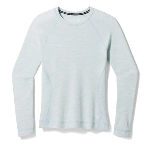 Smartwool Women's Classic Thermal Merino Base Layer Crew, Winter Sky Heather, Extra Small