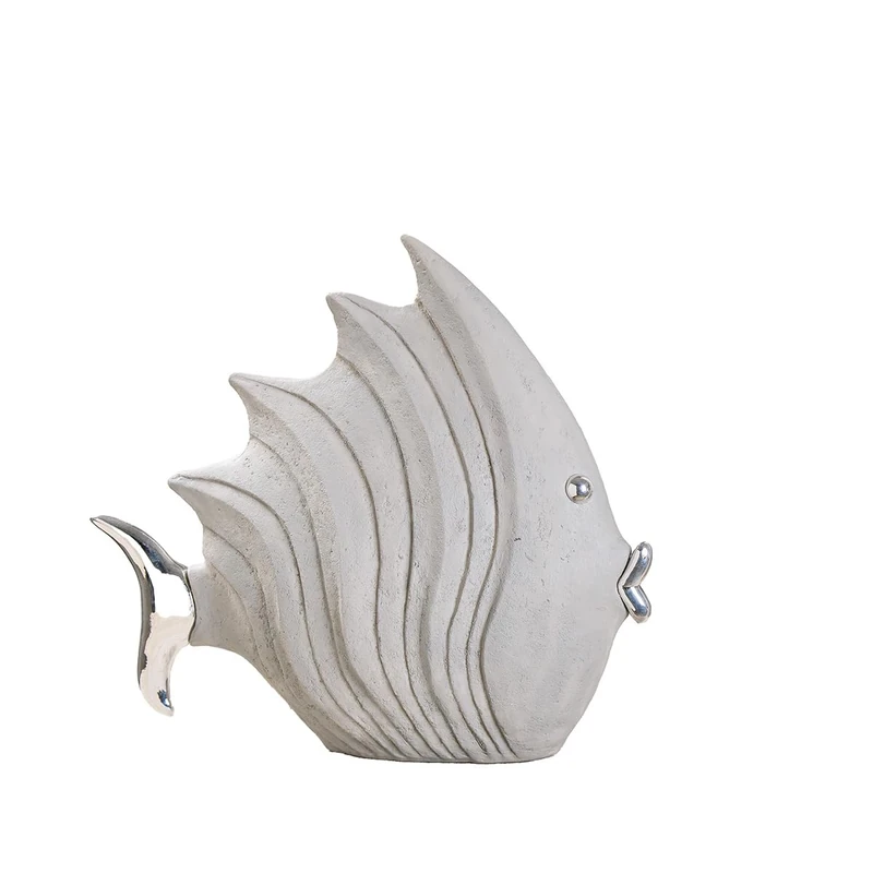 Casablanca modernes Design Decorative Items, Resin, Gray, Höhe 26 cm