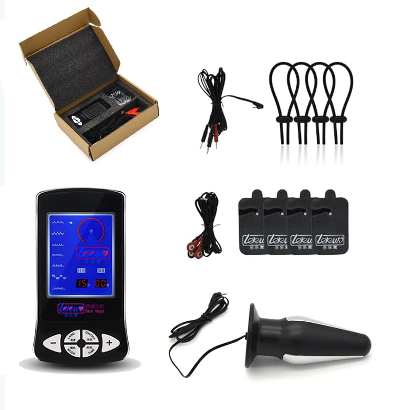 Bondage Masters E Stim Electro Sex Butt Plug, Rings and Patches