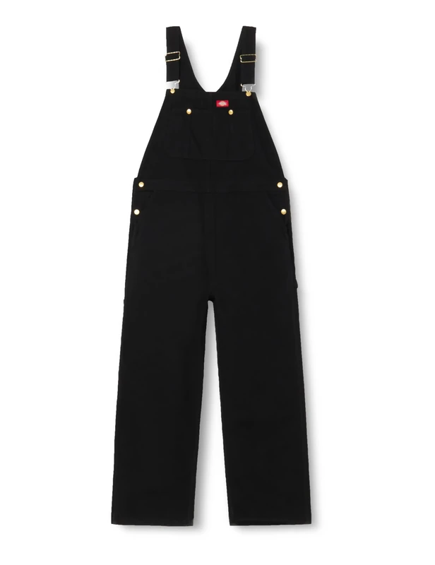 Dickies, Men's, CLASSIC BIB OVERALLS, RINSED BLACK, 30W / 30L